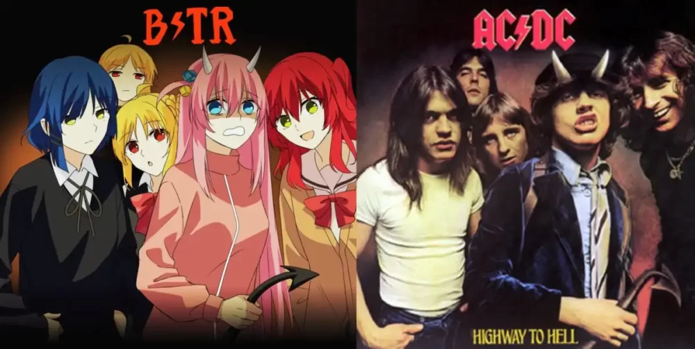 Otakus recreate albums by famous bands using the girls from Bocchi The Rock!
